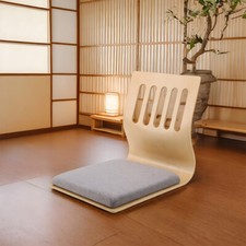 Tatami Floor Chair Cushion Chair with Back Support For Meditation 46x36x42cm