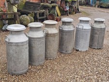 Vintage alloy milk churn