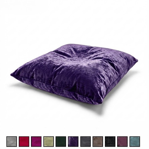Crushed velvet cushion - velvet, beanbag