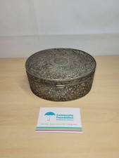 Vintage Heavy Pewter Repousse