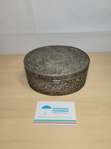 Vintage heavy pewter - pewter, repousse
