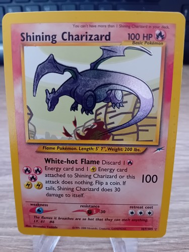 Shining charizard holo 107 - shining,