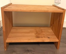 Pine vintage shoe bench /