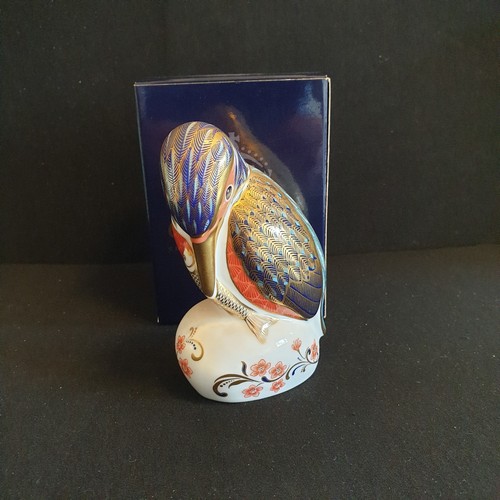 Royal crown derby - crown, kingfisher
