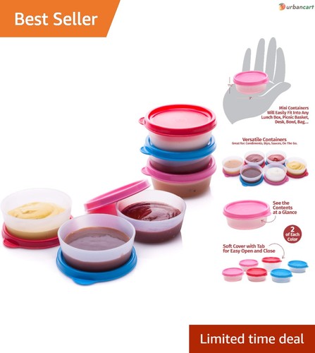 Piece leakproof condiment - 6-piece,