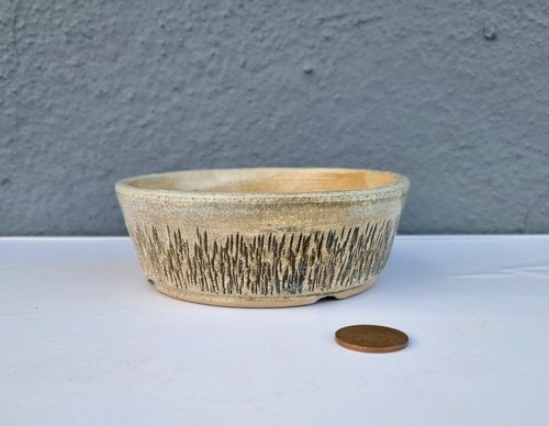 Round bonsai pot 14cm - round,