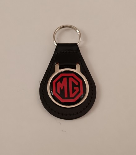 Leather key ring - key, midget