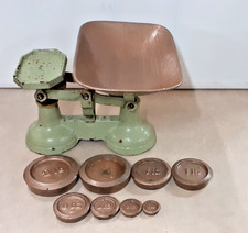 Vintage Balance Scales With Bowl & Weights Charity Sale