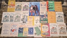 Vintage Rugby League Programme Large Lot 1940s-80s Challenge Cup Final - G+
