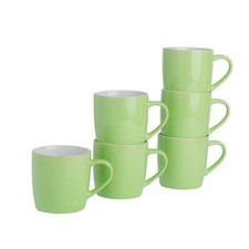6x Coloured Tea Coffee Mug