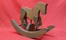 Vintage Wooden Rocking Horse