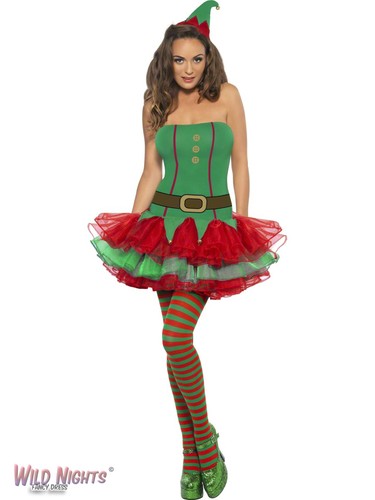 Ladies elf costume christmas - ladies,