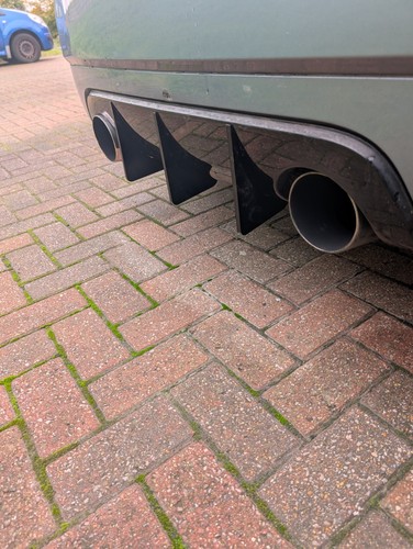 Printed rear diffuser fins - 3d,