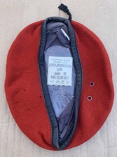 German Army BW Red Wool Beret