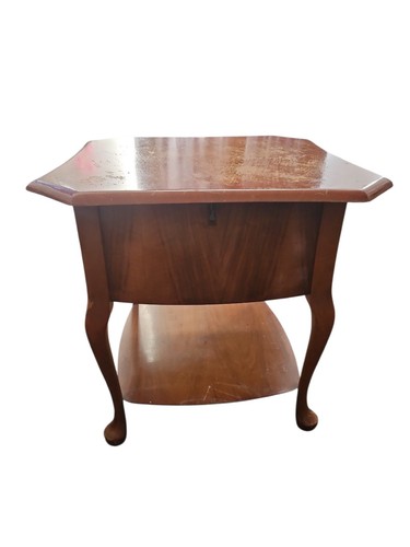 Vintage sewing box table with - vintage,