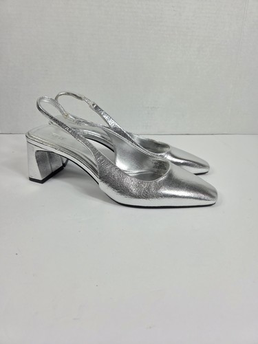 Zara metallic silver block - zara,