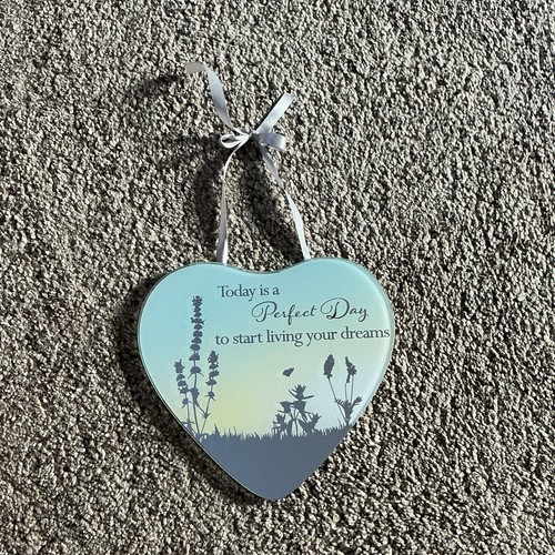 Heart shaped glass hanging - heart,