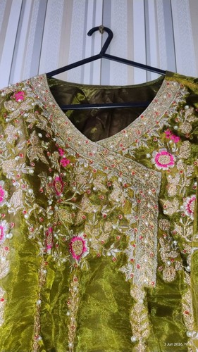Mehndi sharara dress pakistani - mehndi,