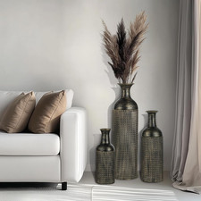Metal Floor Vase Set Tall