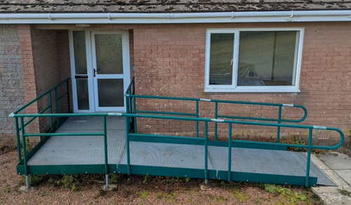 Wheelchair access ramp - wheelchair,