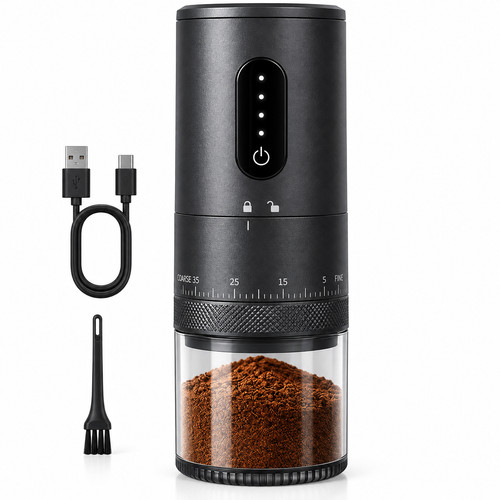 Portable electric burr coffee - electric,