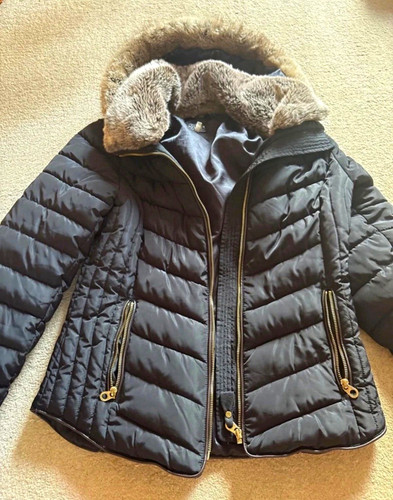 Joules black quilted puffer - joules,