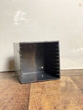 Small Black Plastic Modular CD Storage Rack Holds 10 CDs Stackable CD Holder