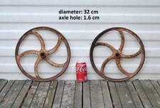 pair of iron wheels chicken