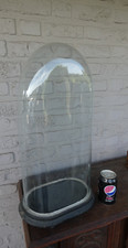 Antique LArge oval glass dome