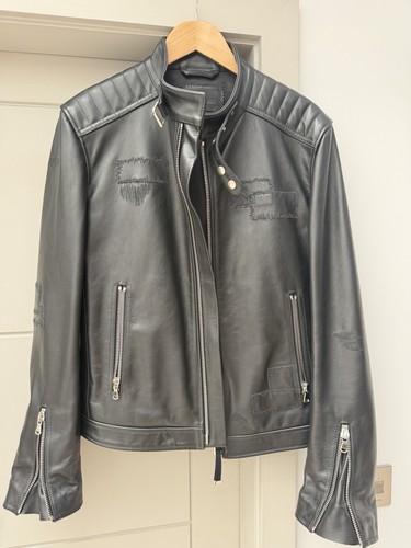 Diesel men leather jacket - diesel, men's
