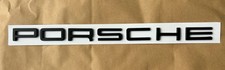 PORSCHE Matte Black Lettering