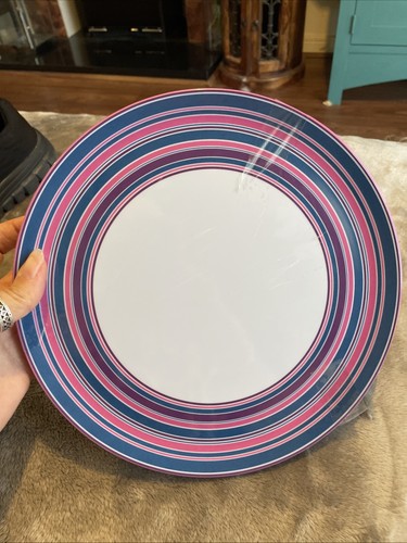 Striped melamine dinner - 6,