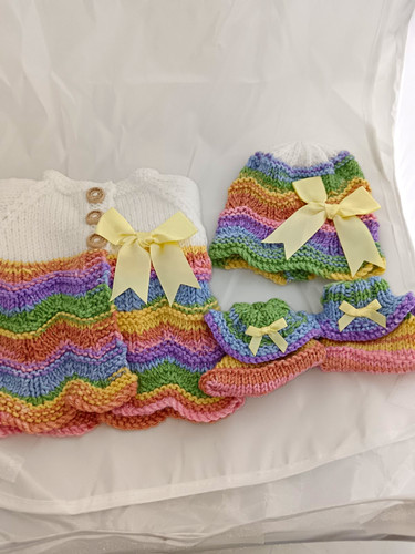 Newborn doll 3pc knitted - newborn/doll,