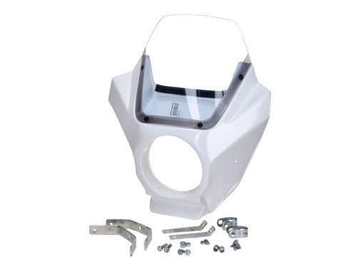 Headlight fairing white - , for