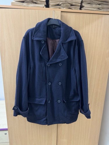 Men navy wool blend - navy,