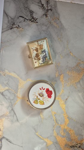 Vintage decorative pill - vintage, box