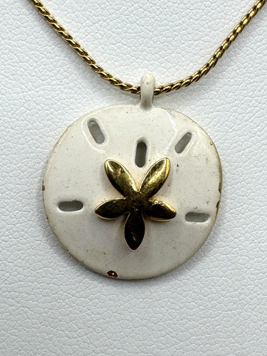 Sand dollar pendant necklace - dollar,