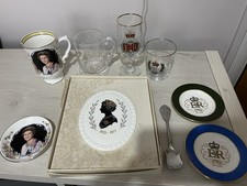 Various Queens Silver Jubilee Royal Memorabilia Wedgewood Staffordshire Coalport