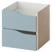 IKEA KALLAX Insert with 2 Drawers 33x33cm Wave Shaped Shelving Unit Storage