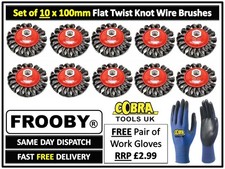 10 x ANGLE GRINDER FLAT TWIST