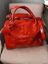 Marks & Spencer orange patent