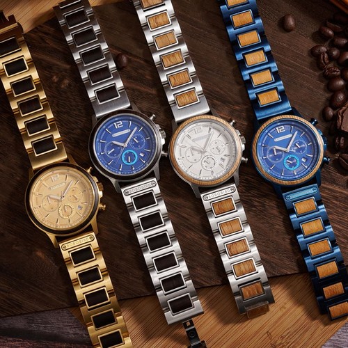 Antique style wooden watch - style, for