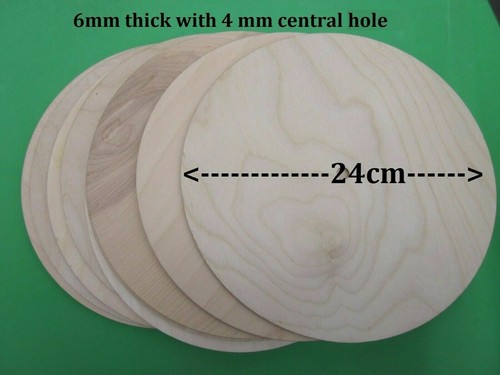 Plain wooden round clock face - wooden,