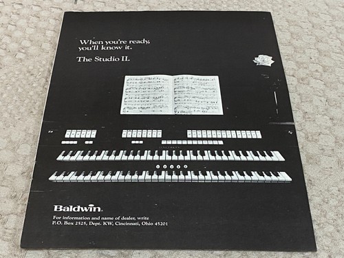 Keyboard organ advert 11x8 - organ,