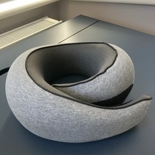 Travel Pillow Airplane Neck Pillow Memory Foam Sleep Head Rest Grey Adjustable