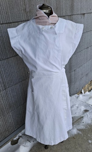Vintage 1950s white linen