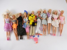 Lot Of 10 Barbie Dolls Mattel