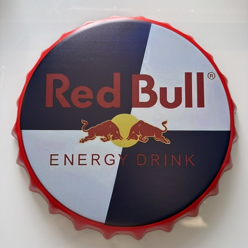 Redbull tin bottle cap - tin, wall