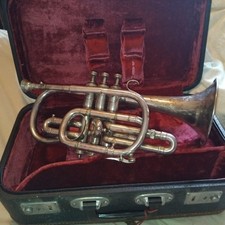 Vintage Bb Cornet By Makers Hawkes & son