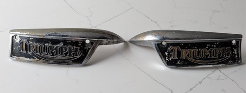 Triumph tank badges genuine - tank,